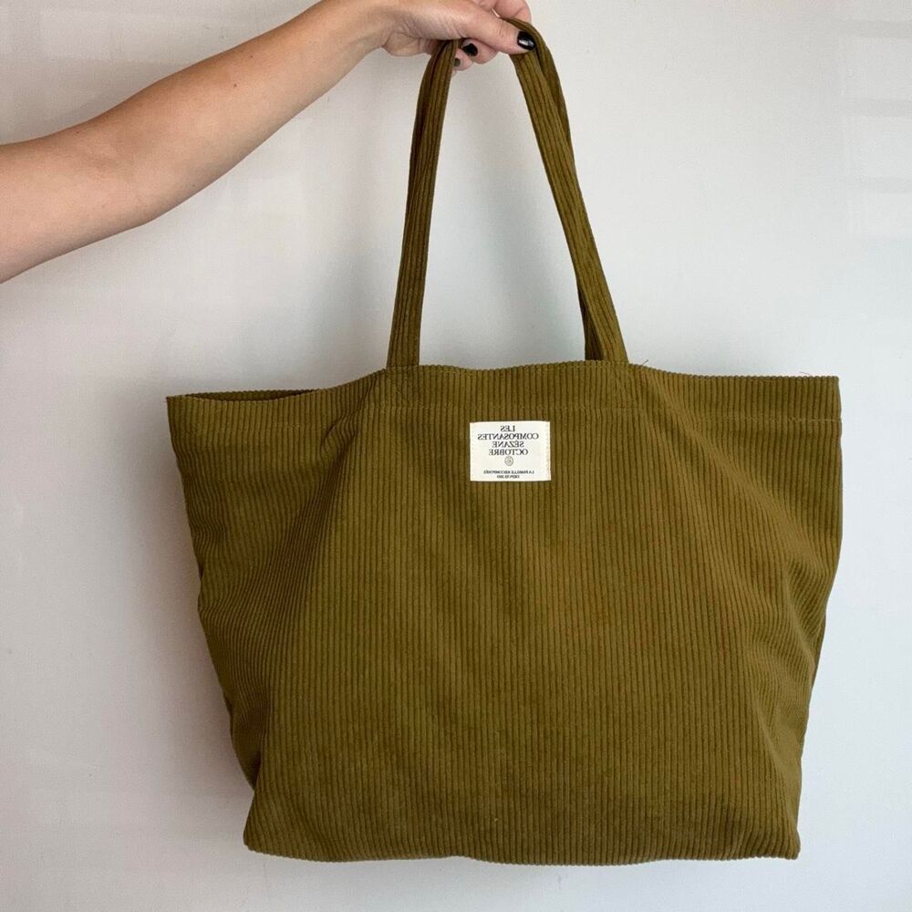 Sezane Women's Khaki and Green Bag